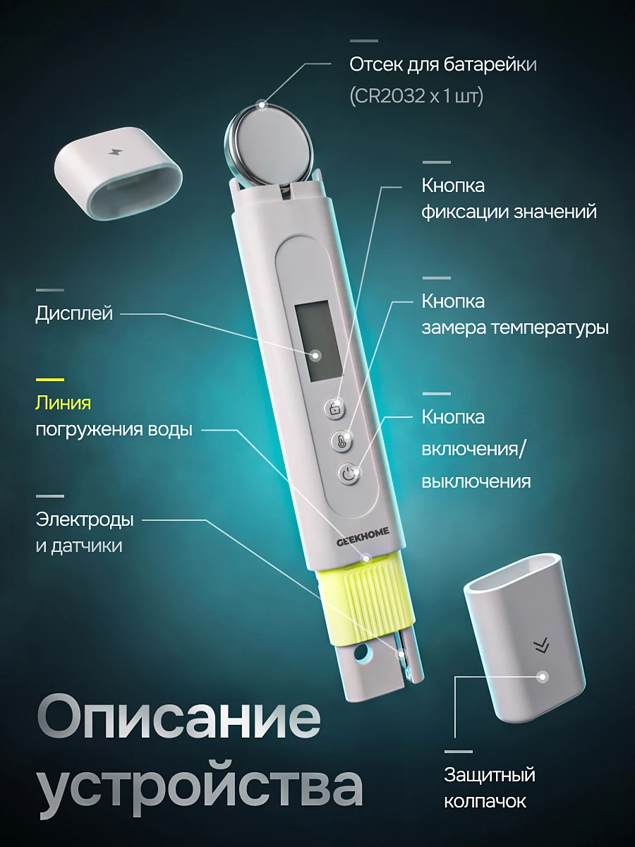 Тестер качества воды — слайд 8